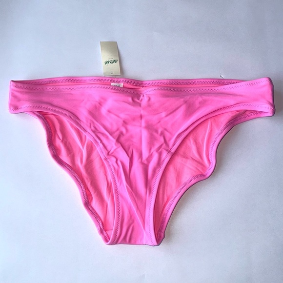 NEW Aerie Full Coverage Pink Bikini Bottom Size Medium - Picture 3 of 7